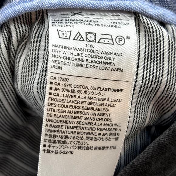 Banana Republic Gray Fulton Skinny Chino Pants Casual‎ Work Men's 30x30 - Picture 12 of 12